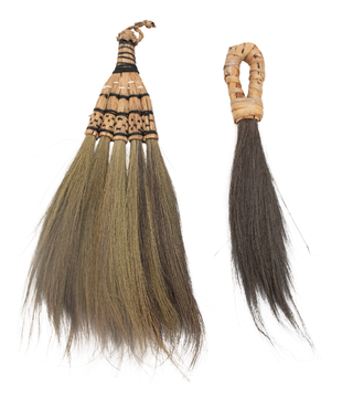 Hand-Woven Seagrass & Rattan Handheld Brooms