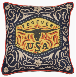 Longhorn Buckle Pillow