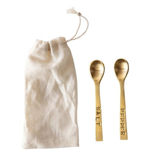 Mini Metal Salt & Pepper Spoons