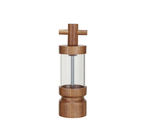 Acacia Wood & Acrylic Salt/Pepper Mill Natural