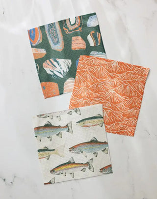 Happy Camper Dishcloth Set