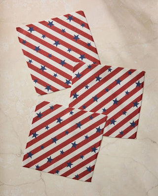Patriotic Stripe Dishcloth Set
