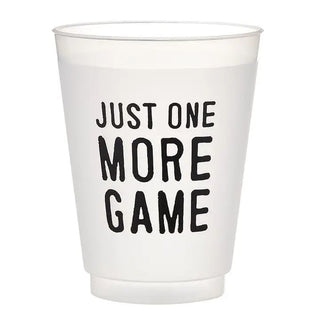 Just One More Game - Set of 8 Frosted cups