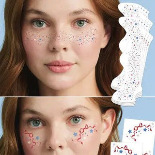 Fourth of July Freckles - Temporary Tattoo