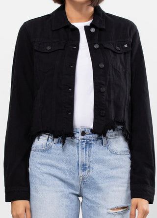 Fitted Black Denim Jacket