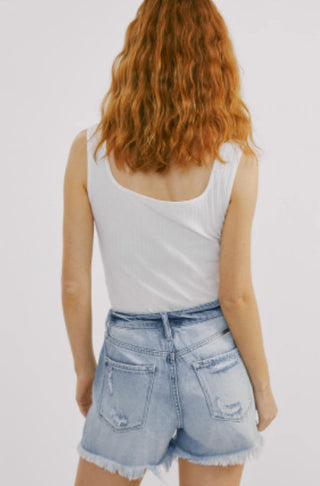 Laurel High Rise Mom Shorts