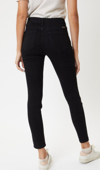 Black High Rise Ankle Skinny