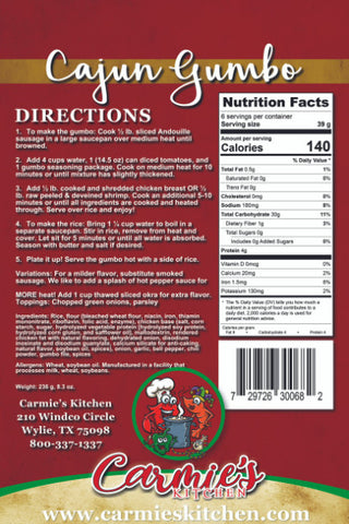 Cajun Gumbo Soup Mix