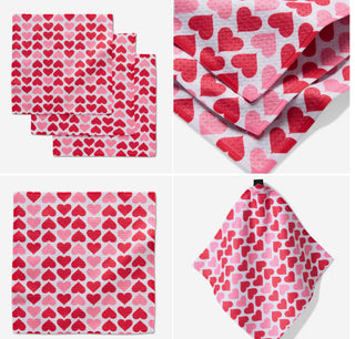 Blushing Hearts Dishcloth