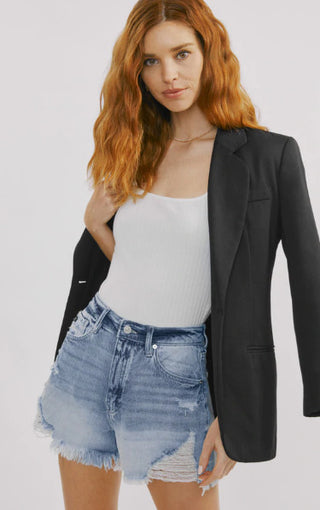 Laurel High Rise Mom Shorts