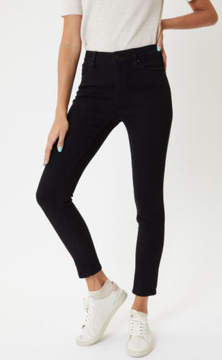 Black High Rise Ankle Skinny