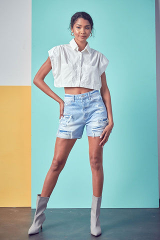 90s Boyfriend Mid Short