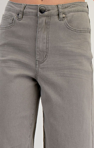 soft stretch twill highwaisted pants