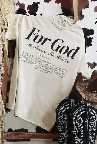 For God Mineral Graphic Tee