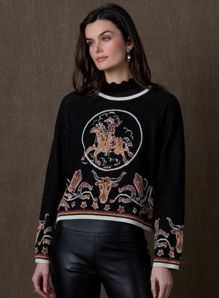 Top, Rope, and Ride Sweater