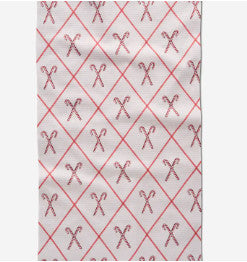 Festive Candy Canes Tea Towel