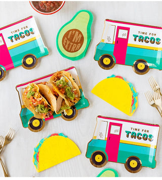 Taco truck shaped plate 9'