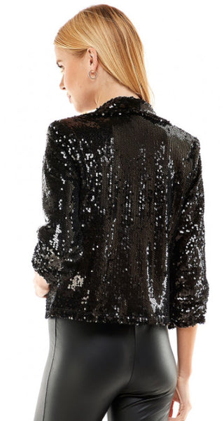 Black Sequin Blazer