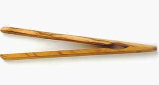 Olive Wood Toast Tongs