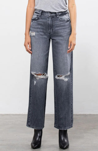 31" Inseam High Rise Grey Dad Jeans