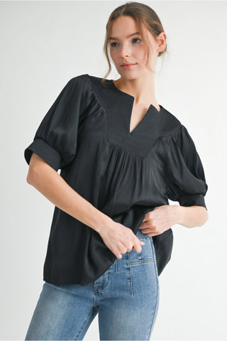 V-Neck Flowy Blouse