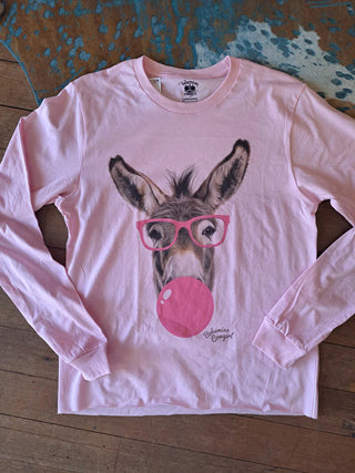 Pink Bubblegum Donkey T-Shirt