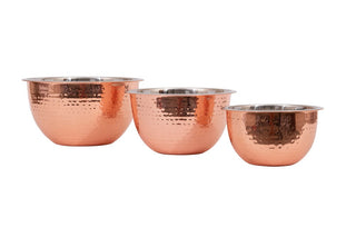 Copper Bowls Set of 3