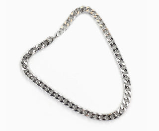 Thick Chain Necklace- Silver