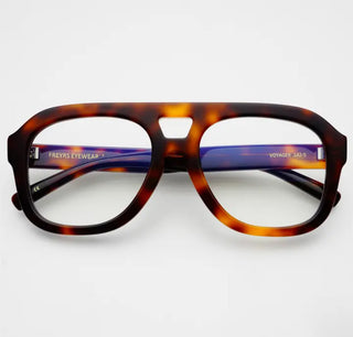 Voyager Blue Light Readers Reading Unisex Eyeglasses- Dark Tortoise +2.5