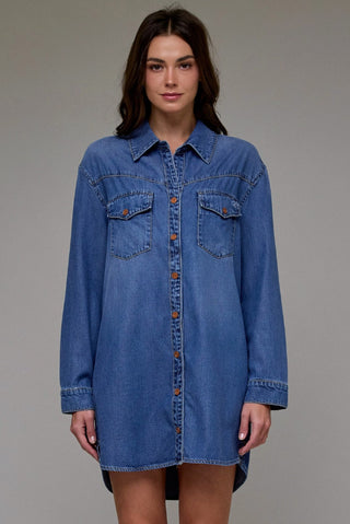 Super Soft Oversized Shirt Dress