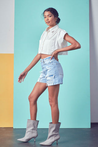 90s Boyfriend Mid Short