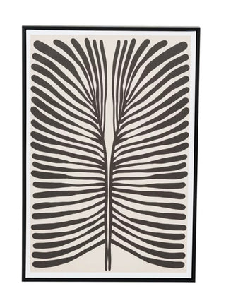 Framed Textured Paper Wall Décor w/ Abstract Image