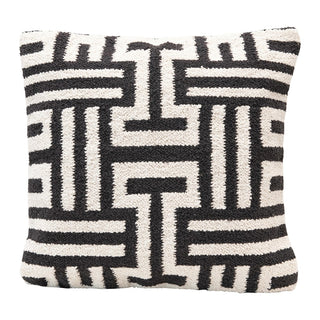 Square Black & Cream Pillow