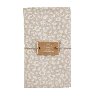 CHEETAH PRINT NAPKIN SET