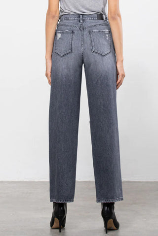 31" Inseam High Rise Grey Dad Jeans