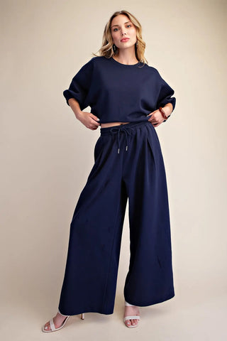 Elastic Band Drawstring Sweatpants