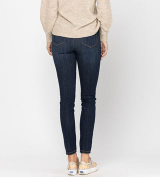 Mid-Rise Pull-On Skinny Jeggings