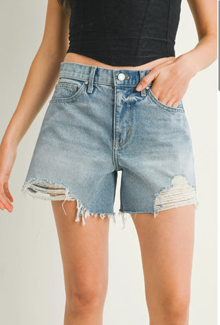 Vintage Distressed Jean Shorts