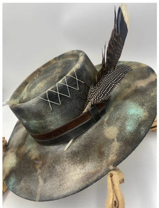 "Sky's The Limit" Distressed Hat