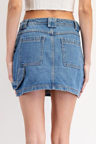 utility inspired mini skirt