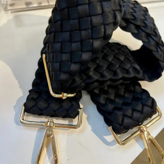 Woven Neoprene Strap- Black