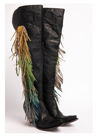 JUNK GYPSY BY LANE WOMEN'S SPIRIT ANIMAL TALL BOOTS - SNIP TOE