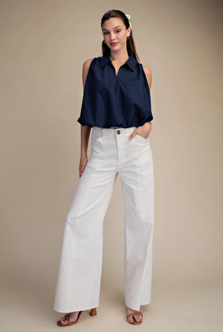 High Rise Wide Leg Pants