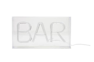 Plastic LED Neon Light with USB Cord "BAR", Red