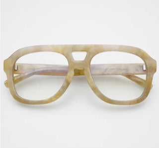 Voyager Blue Light Readers Reading Unisex Eyeglasses- Grey Pearl +3