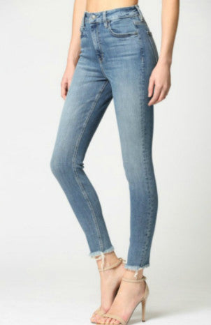 Taylor Raw Hem Skinny Jeans