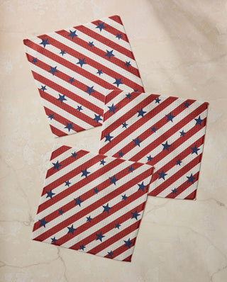 Patriotic Stripe Dishcloth Set