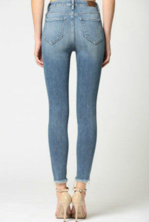 Taylor Raw Hem Skinny Jeans
