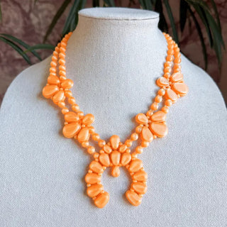 Night Bloom Necklace in Orange Twist