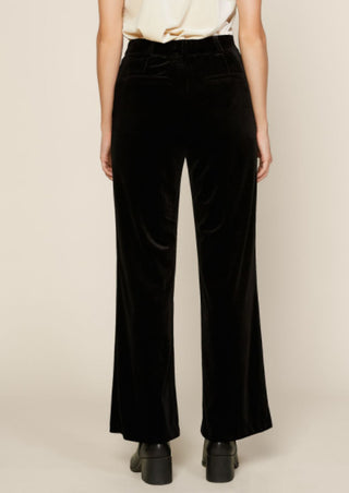 Black Velvet Wide Pants
